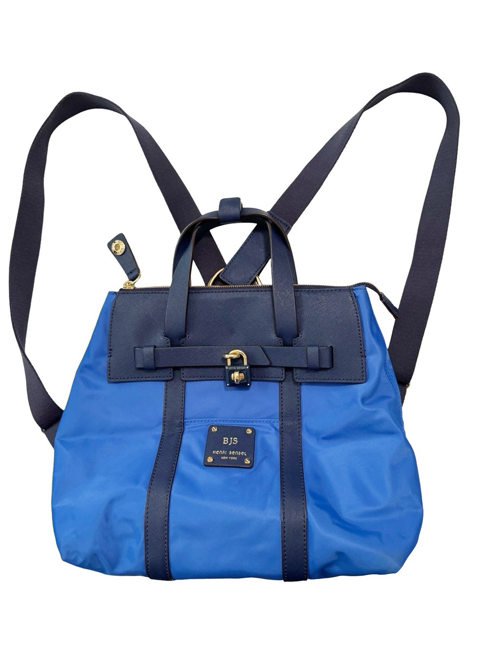 Henri Bendel Jetsetter Convertible Backpack Tote Blue